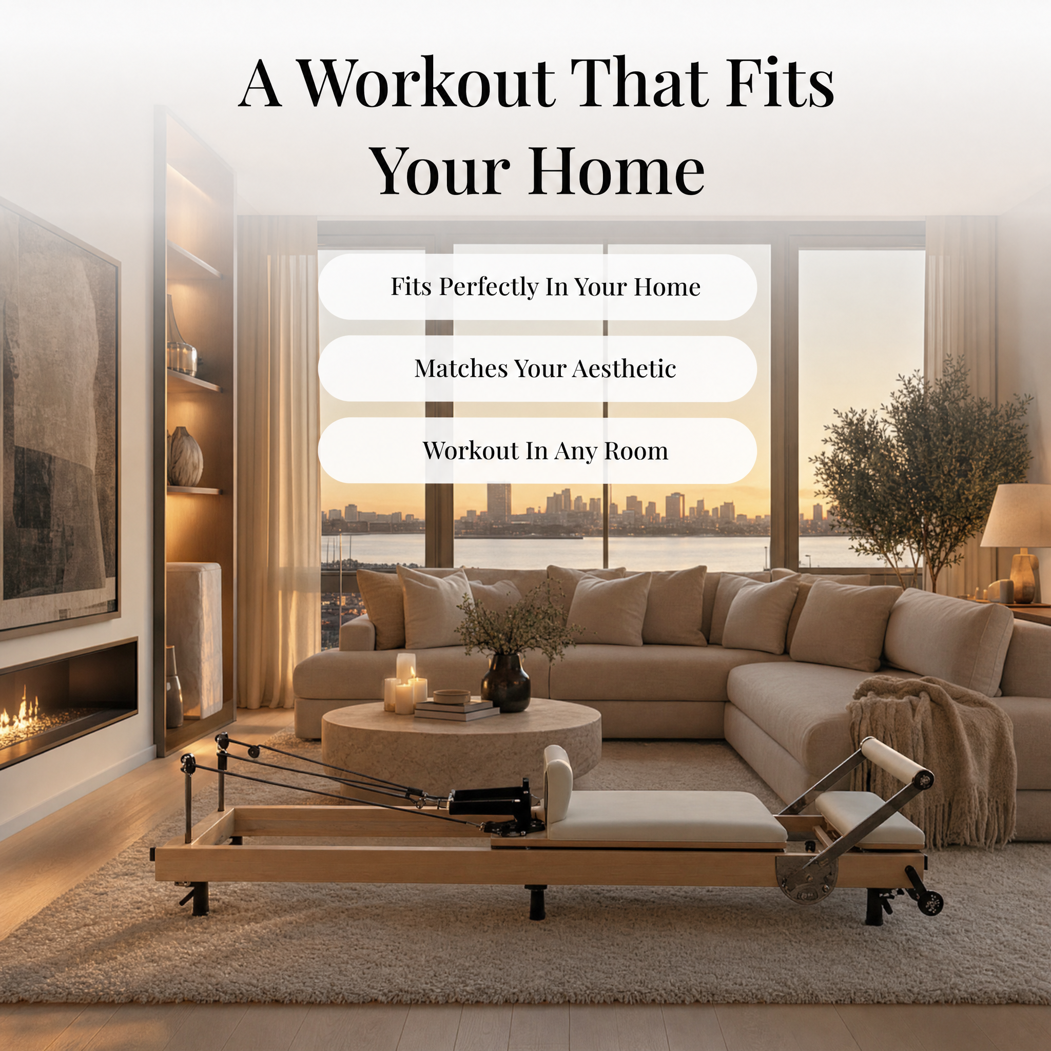 Foldable Pilates Reformer by Willow